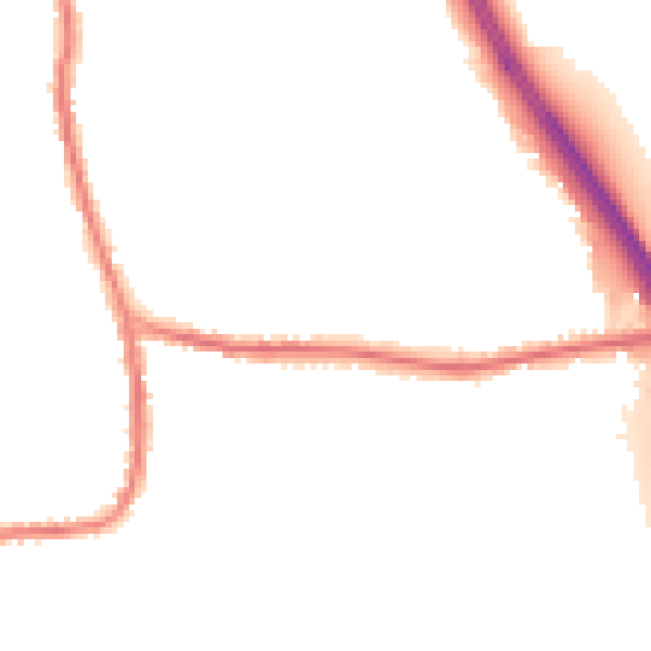 Night-time road noise heatmap for DN11 9QJ