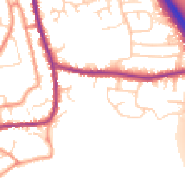 Daytime road noise heatmap for DN11 9RP