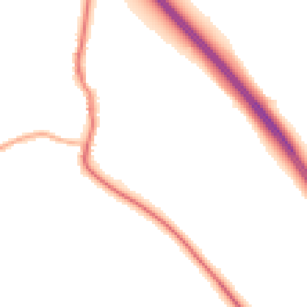 Night-time road noise heatmap for DN11 9TE