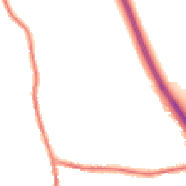 Night-time road noise heatmap for DN11 9UD