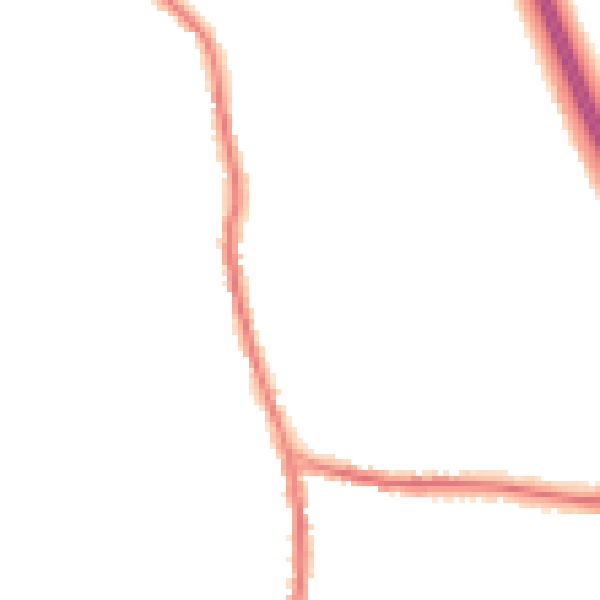 Night-time road noise heatmap for DN11 9UL