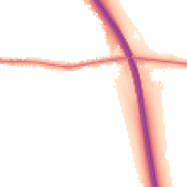 Night-time road noise heatmap for DN11 9UQ