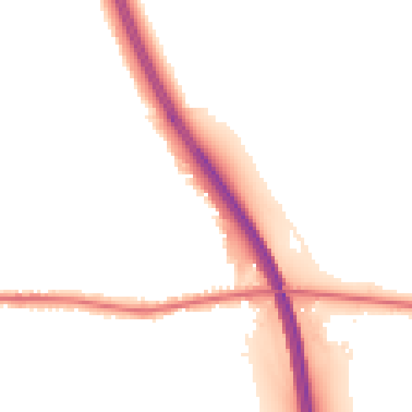 Night-time road noise heatmap for DN11 9XB