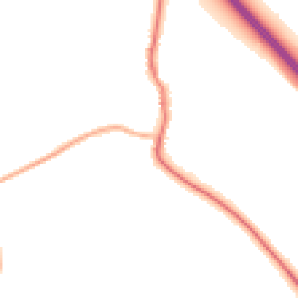 Night-time road noise heatmap for DN11 9XD