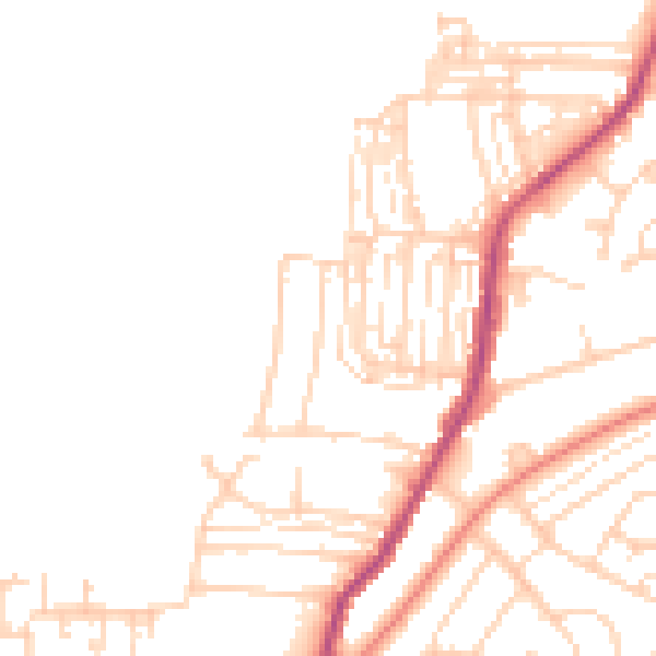 Daytime road noise heatmap for DN12 1DS