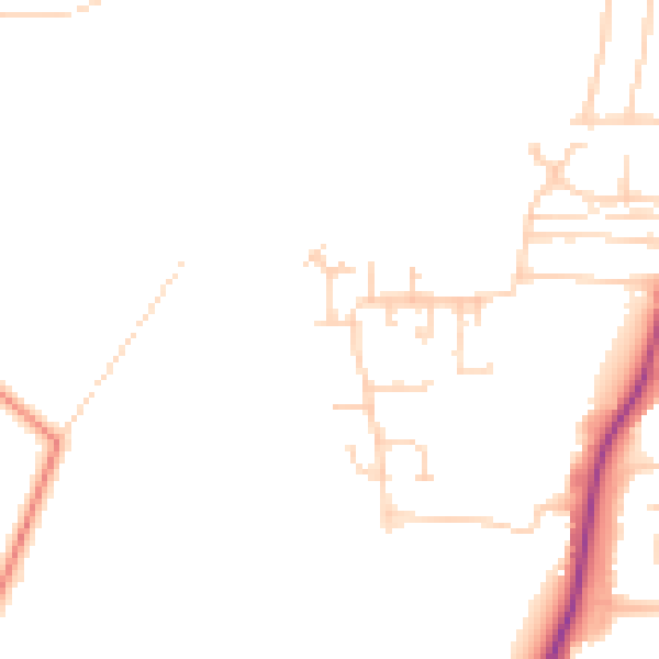 Daytime road noise heatmap for DN12 1RH