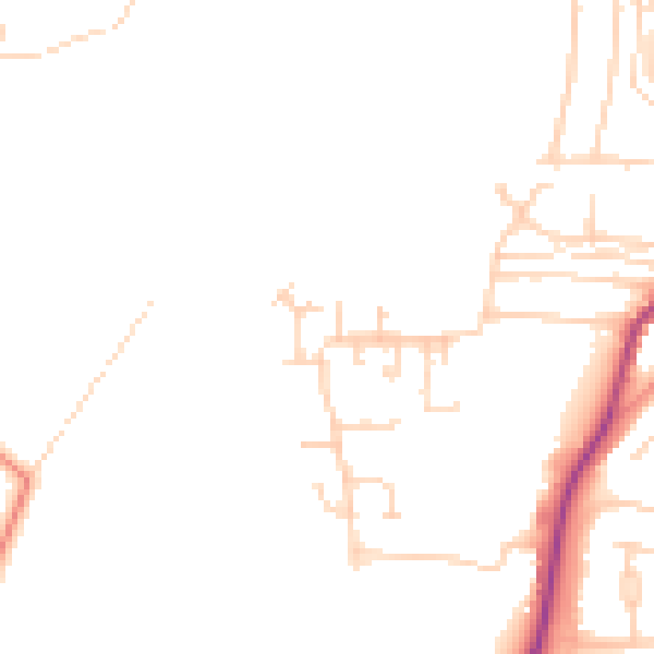 Daytime road noise heatmap for DN12 1RN