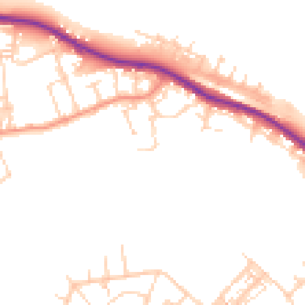 Daytime road noise heatmap for DN12 4BE