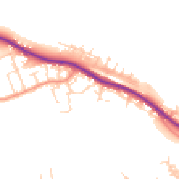 Daytime road noise heatmap for DN12 4EG