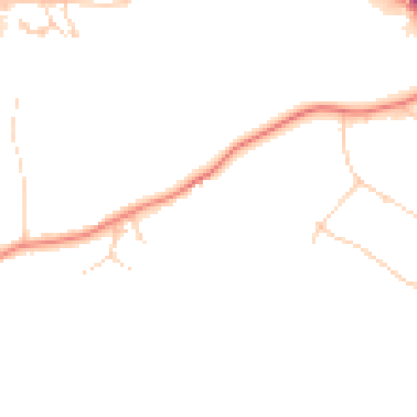 Daytime road noise heatmap for DN12 4JU
