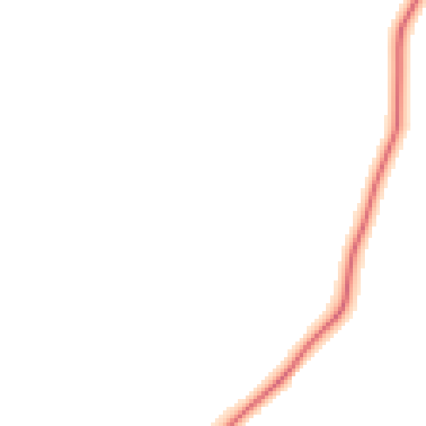 Night-time road noise heatmap for DN15 0BE