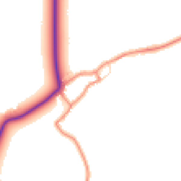 Daytime road noise heatmap for DN15 0BP