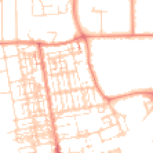 Daytime road noise heatmap for DN15 6BB