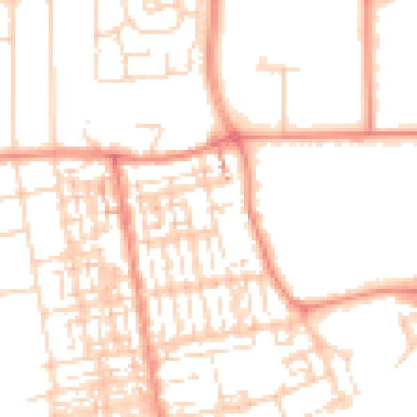 Daytime road noise heatmap for DN15 6BN