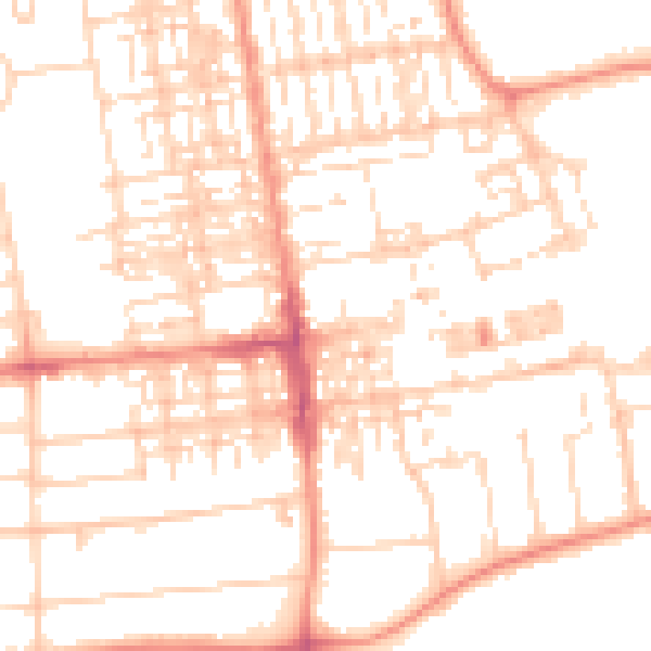 Daytime road noise heatmap for DN15 6EA