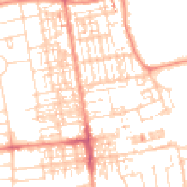 Daytime road noise heatmap for DN15 6JD