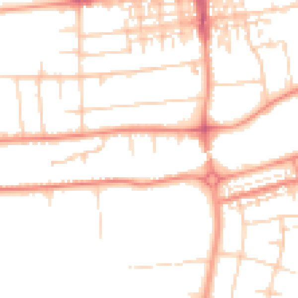 Daytime road noise heatmap for DN15 7AP