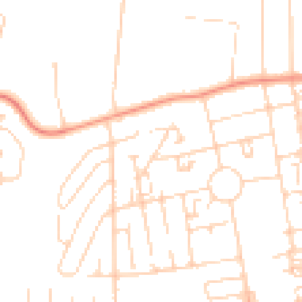 Daytime road noise heatmap for DN15 8NE