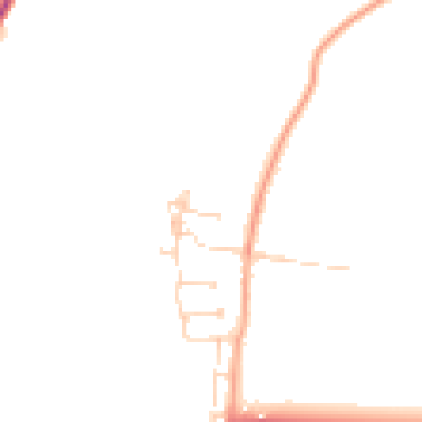 Daytime road noise heatmap for DN15 8SR