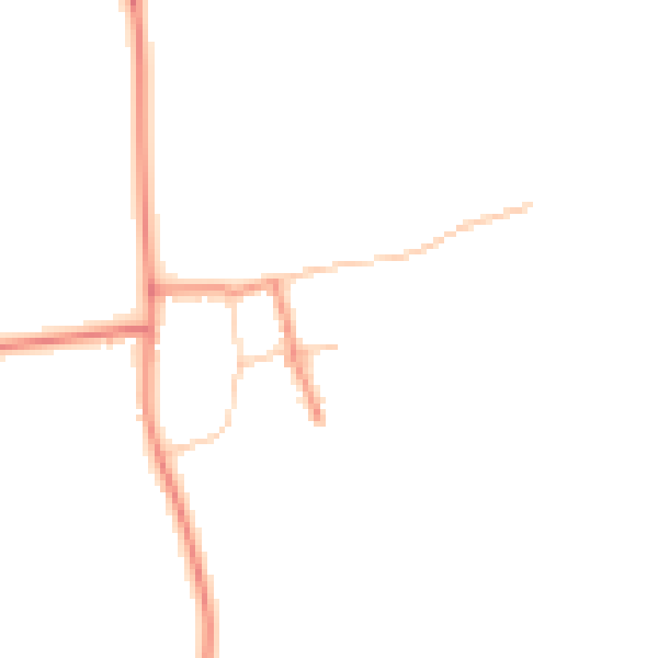 Daytime road noise heatmap for DN15 9AZ