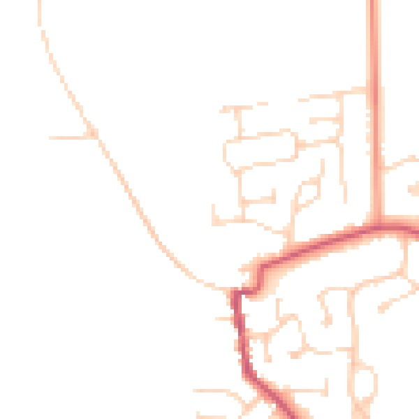 Daytime road noise heatmap for DN15 9BZ