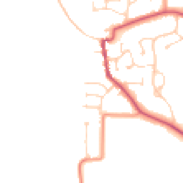 Daytime road noise heatmap for DN15 9HJ