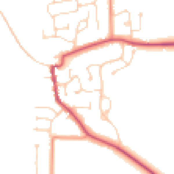 Daytime road noise heatmap for DN15 9HR