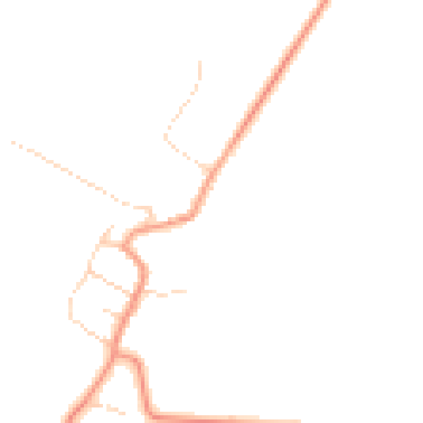 Daytime road noise heatmap for DN15 9JZ