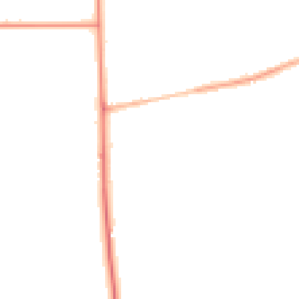 Night-time road noise heatmap for DN15 9SY