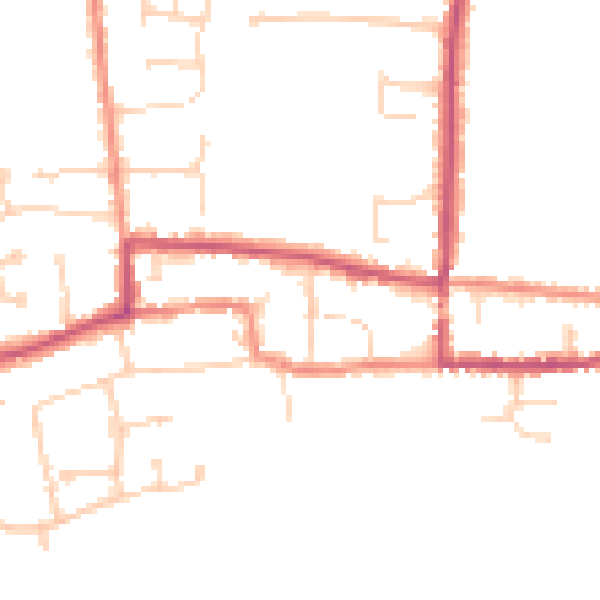 Daytime road noise heatmap for DN15 9TR