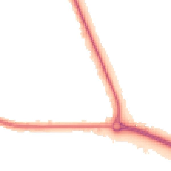 Night-time road noise heatmap for DN16 1AD