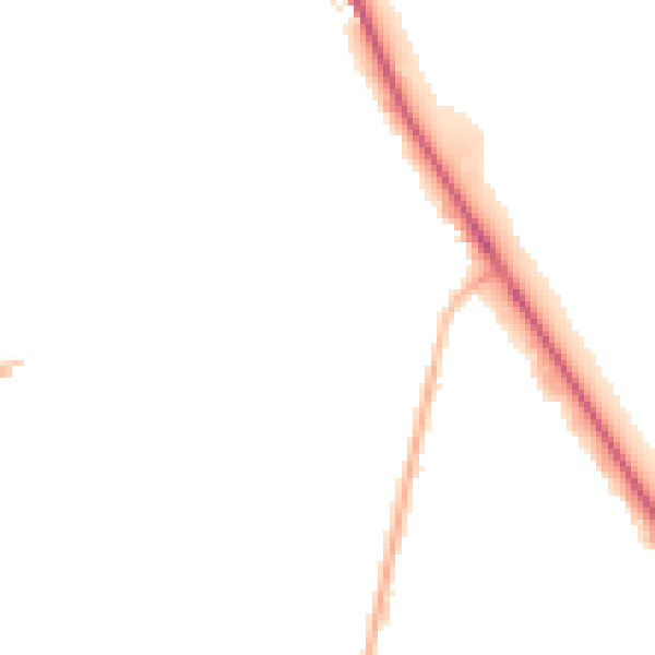 Night-time road noise heatmap for DN16 1DD