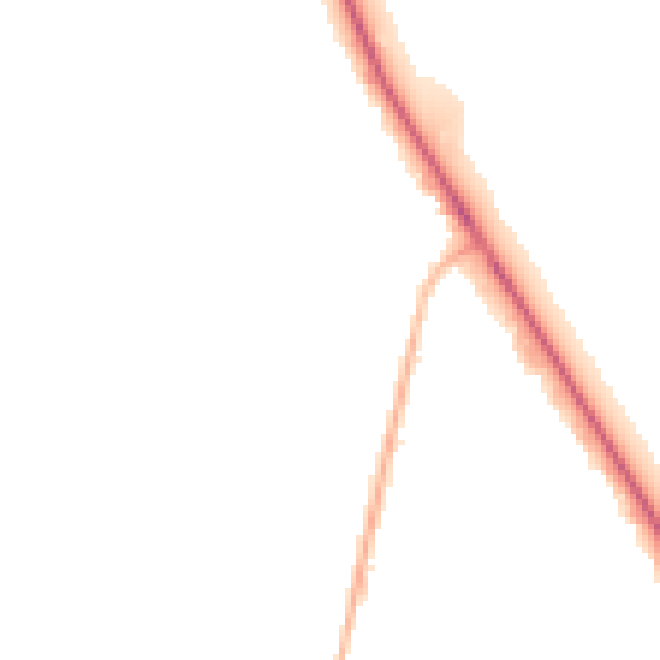 Night-time road noise heatmap for DN16 1DE