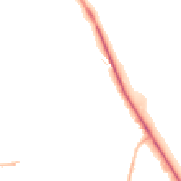 Night-time road noise heatmap for DN16 1DJ