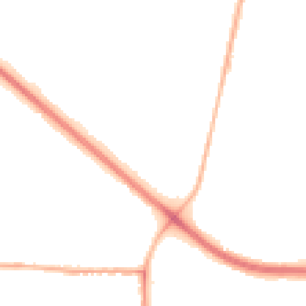 Night-time road noise heatmap for DN16 1RA