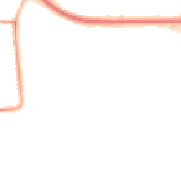 Night-time road noise heatmap for DN16 2QH