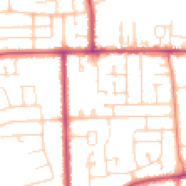 Daytime road noise heatmap for DN16 2US