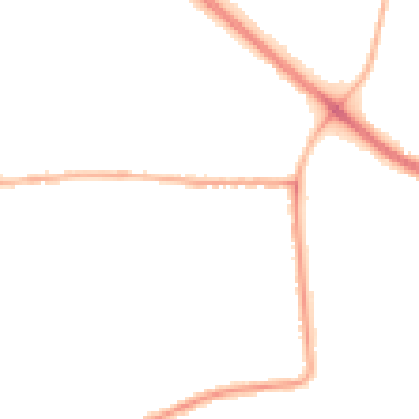 Night-time road noise heatmap for DN16 3AE