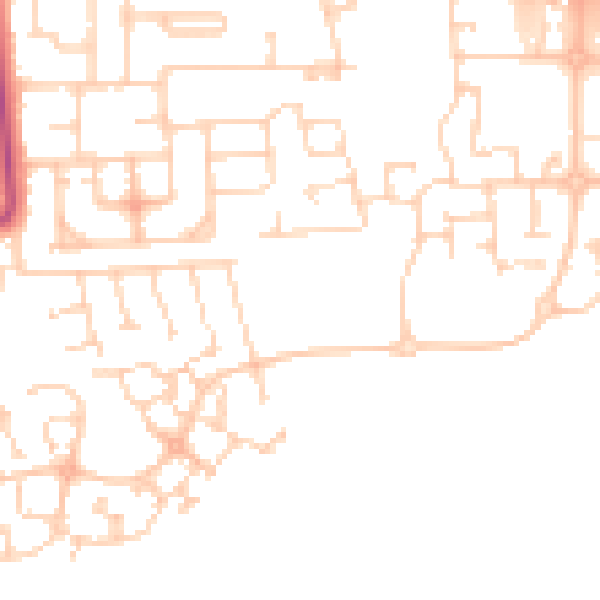 Daytime road noise heatmap for DN16 3EP
