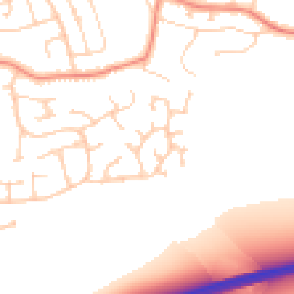Daytime road noise heatmap for DN16 3GA