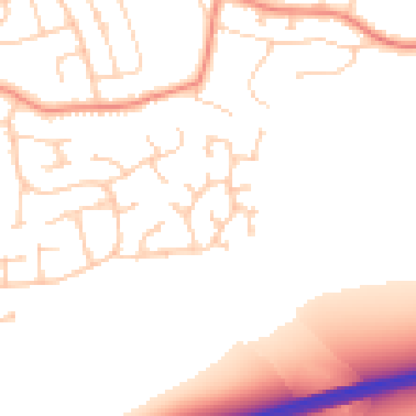 Daytime road noise heatmap for DN16 3GB