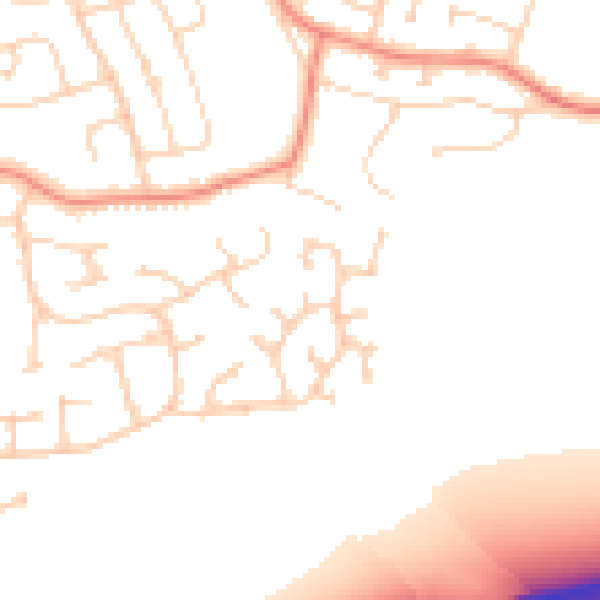 Daytime road noise heatmap for DN16 3GF
