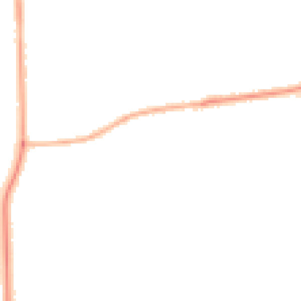 Night-time road noise heatmap for DN16 3JT