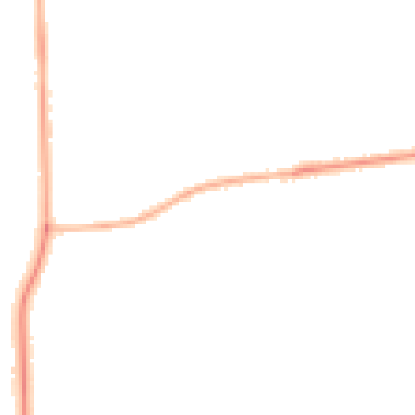 Night-time road noise heatmap for DN16 3LB
