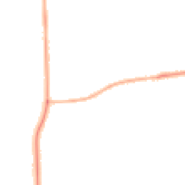 Night-time road noise heatmap for DN16 3LD