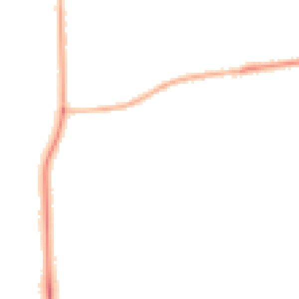 Night-time road noise heatmap for DN16 3LX