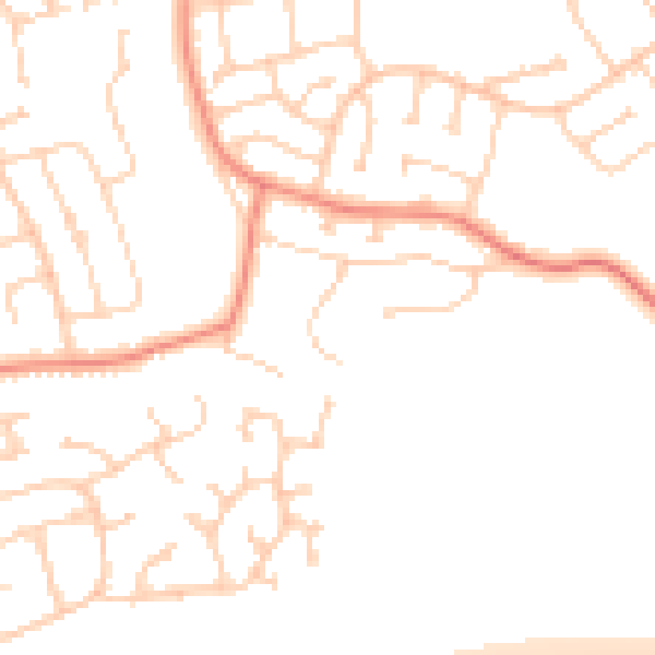 Daytime road noise heatmap for DN16 3RD