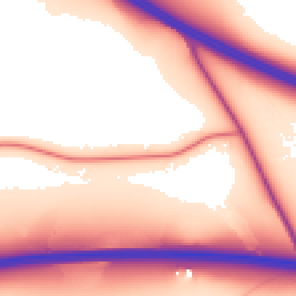Daytime road noise heatmap for DN16 3RG
