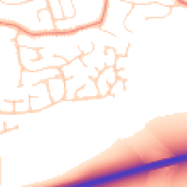 Daytime road noise heatmap for DN16 3TF