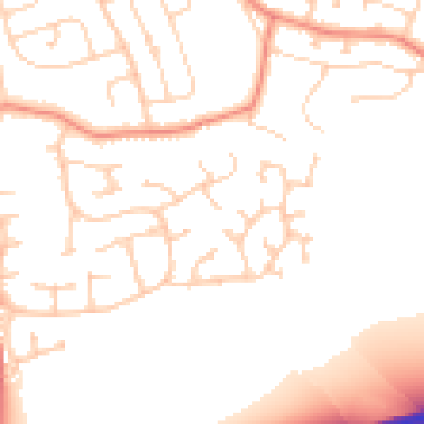 Daytime road noise heatmap for DN16 3TR
